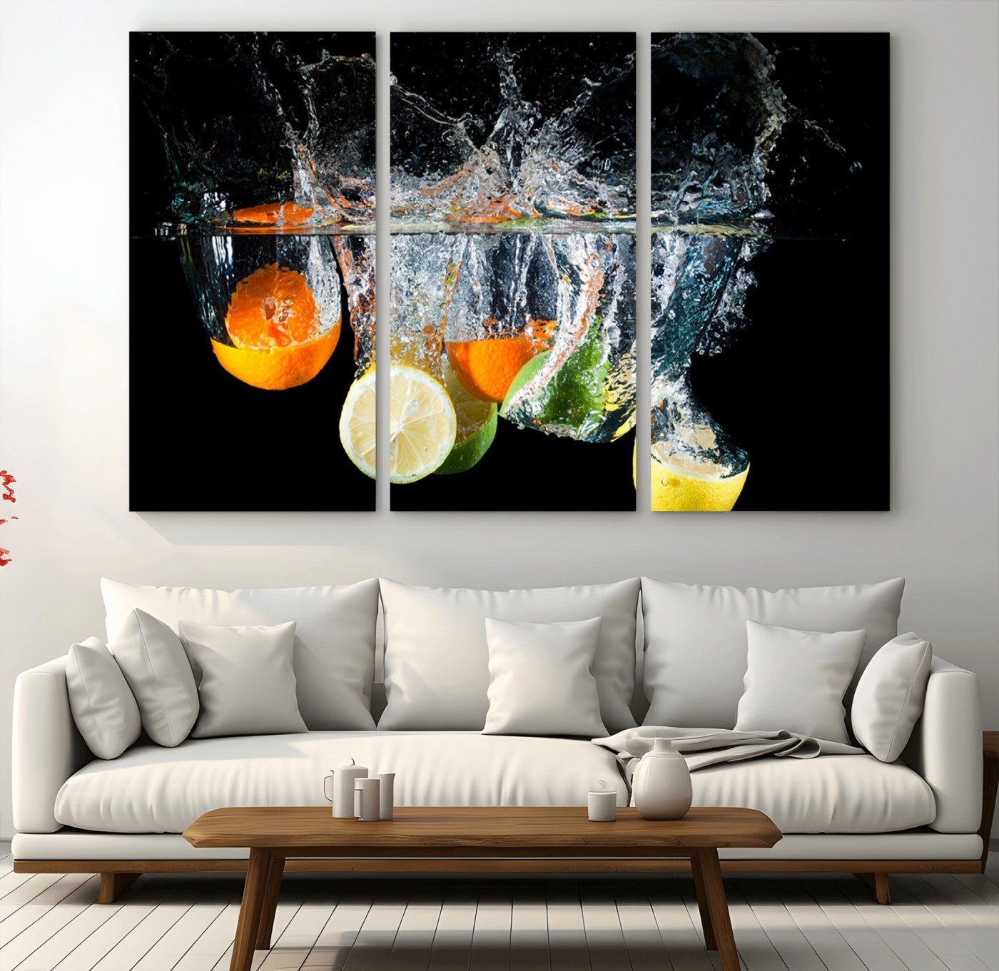 -Kitchen Wall Art, Kitchen Fruits Art Canvas Print