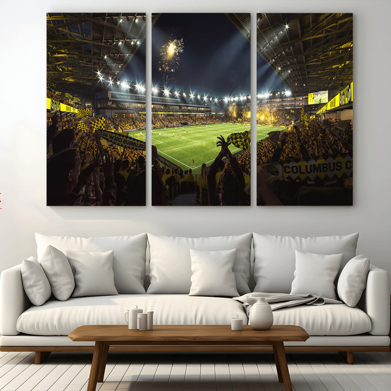 51122-MGV-CV-36X24-Columbus Crew Soccer Team Print - Columbus Crew Stadium Wall Art Canvas Print