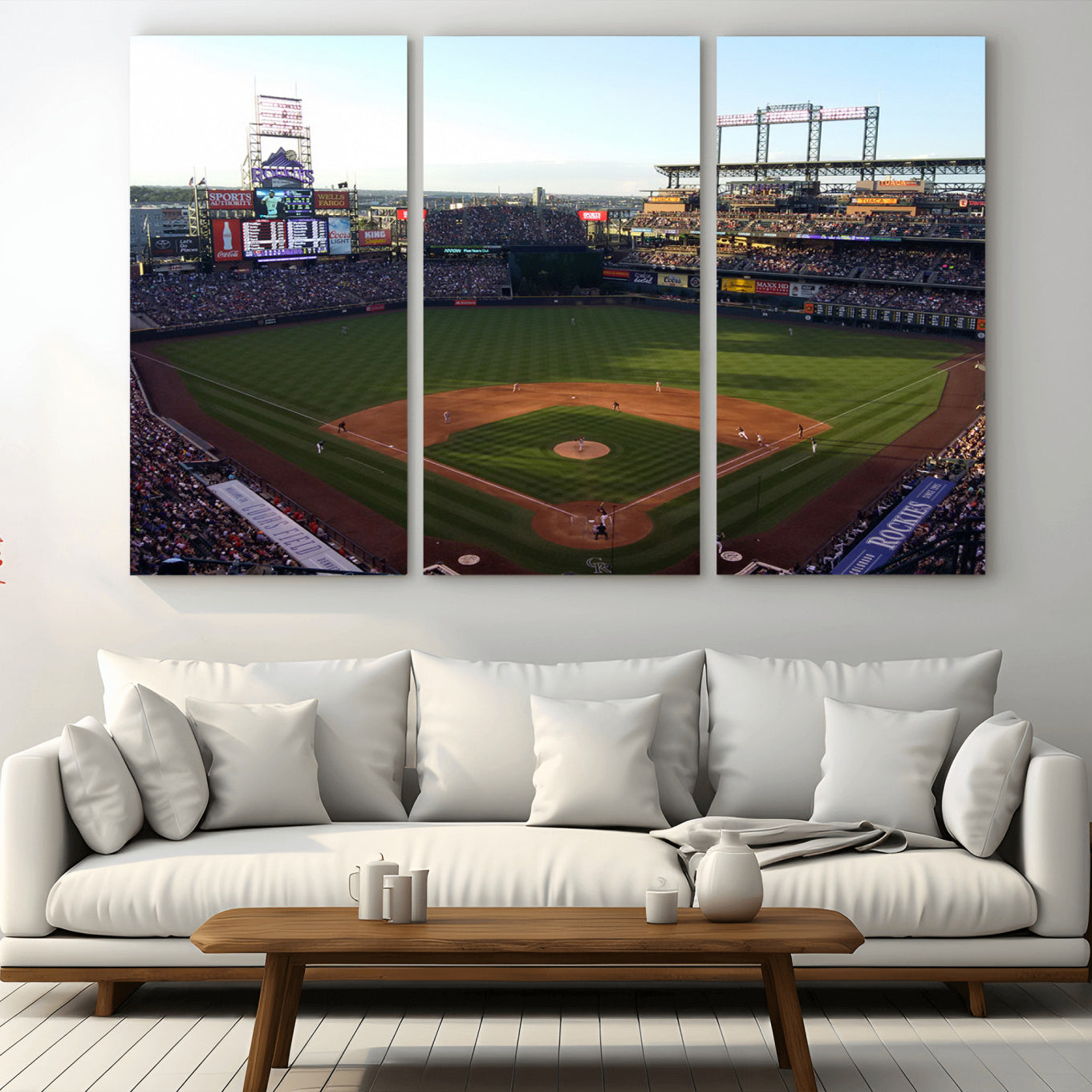 21638-MGV-CV-36X24-Colorado Rockies Coors Field Wall Art Canvas Print - MLB Baseball Stadium