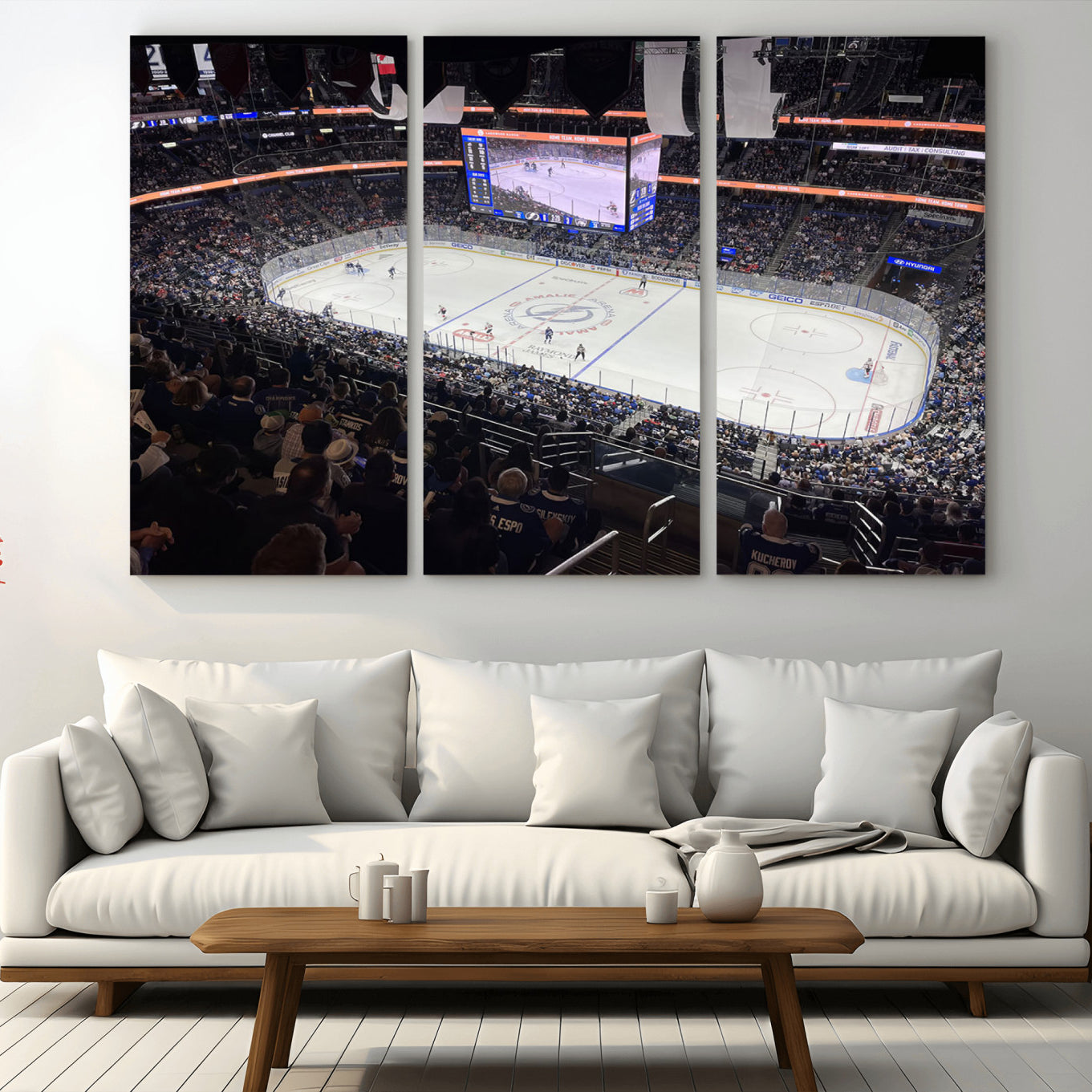 -Amalie Arena Florida Wall Art Canvas Print - NHL Hockey Stadium Print