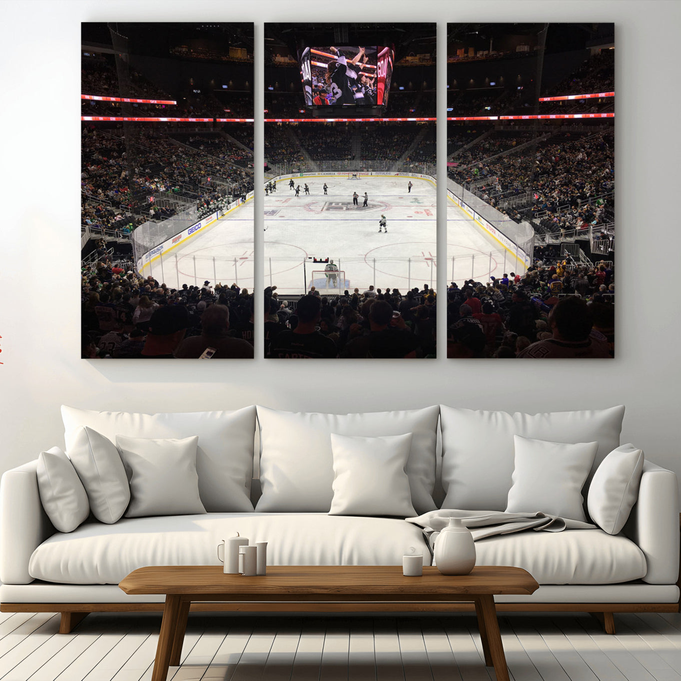 -T Mobile Arena Paradise Nevada Vegas Golden Knights Ice Hockey Stadium Canvas Print Wall Art