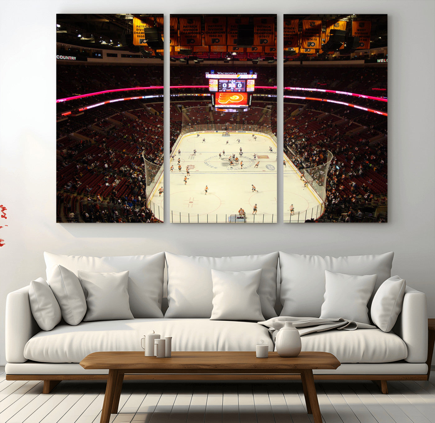 98213-MGV-CV-36X24-Wachovia Center Priort of Lyers Game Ice Hockey Stadium Canvas Print, Lyers Game Ice Hockey Stadium