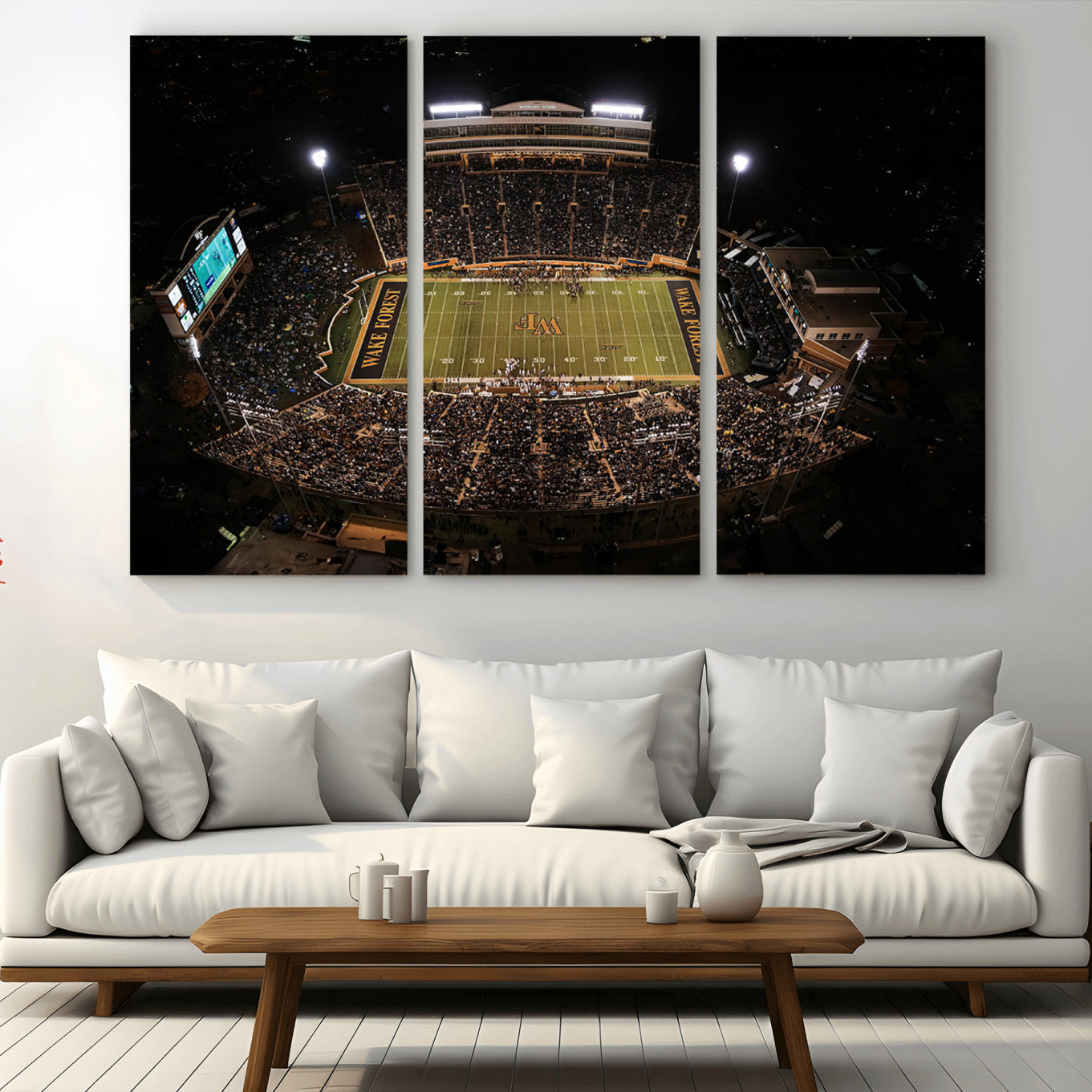 -Wake Forest University Demon Deacons Canvas Printi, Football Team Print - Winston-Salem Allegacy