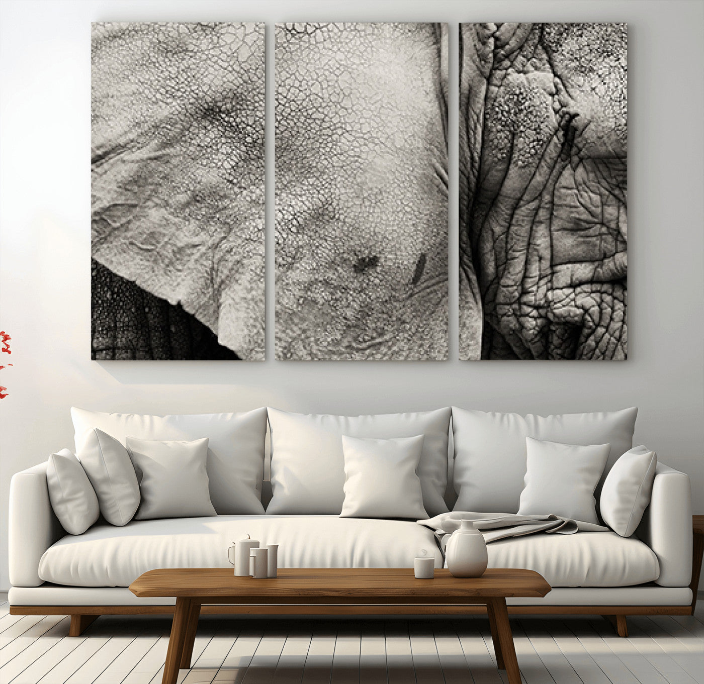 53588-MGV-CV-48X32-3P-Elephant Wall Art Canvas Print