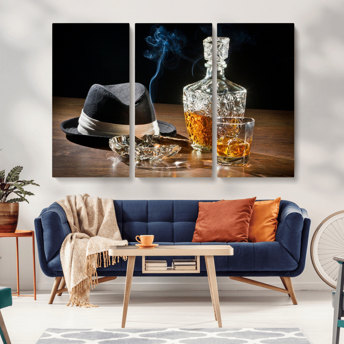 14629-MGV-CV-36X24-Extra Large Bourbon Decor Whiskey Wall Art Canvas Print