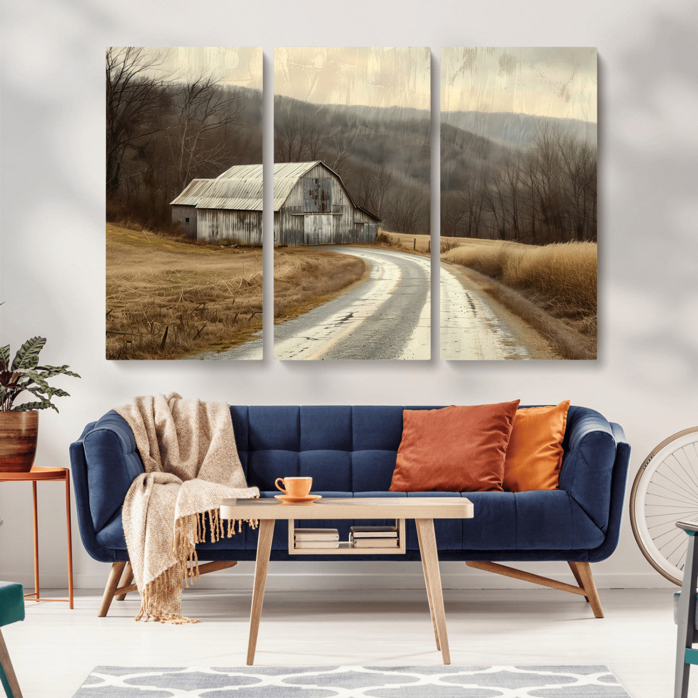 10376-MGV-CV-36X24-Vintage Barn for Farmhouse Wall Decor Canvas Print