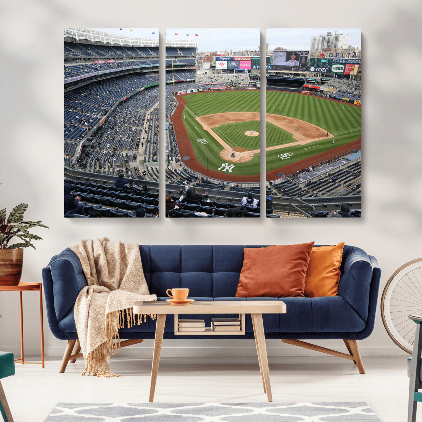 -New York Yankees Baseball Team Print - Yankee Stadium Wall Art Canvas Print