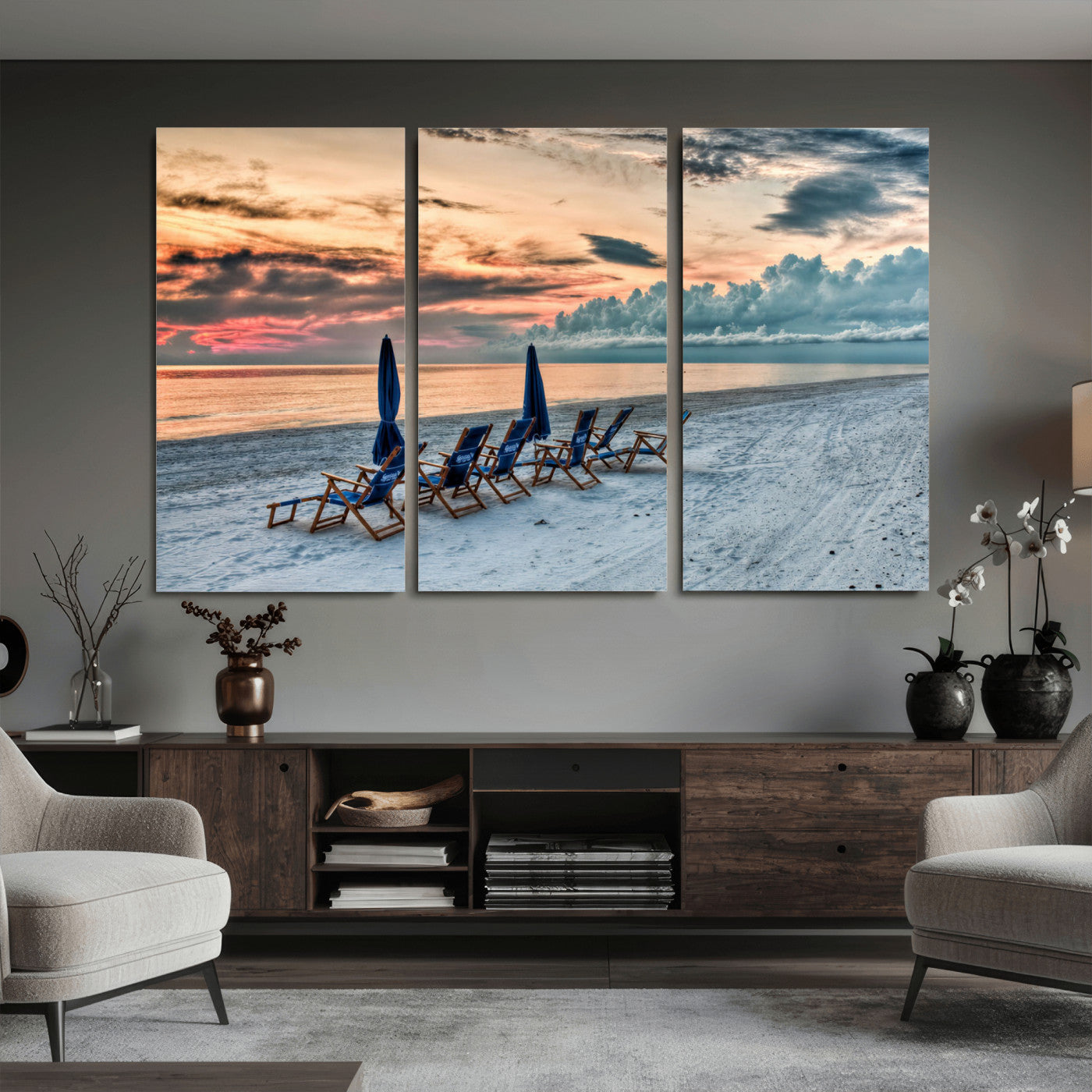 17237006-MGV-CV-36X24 - Serene Gulf Solitude Wall Art Canvas Print