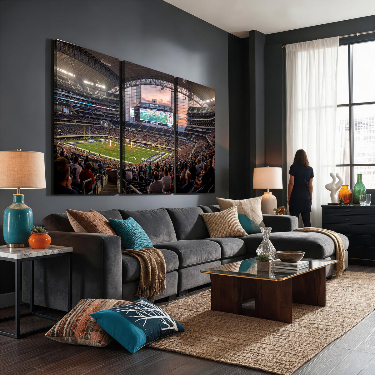 61524160-MGV-CV-36X24 - Stadium Wall Art Canvas Print