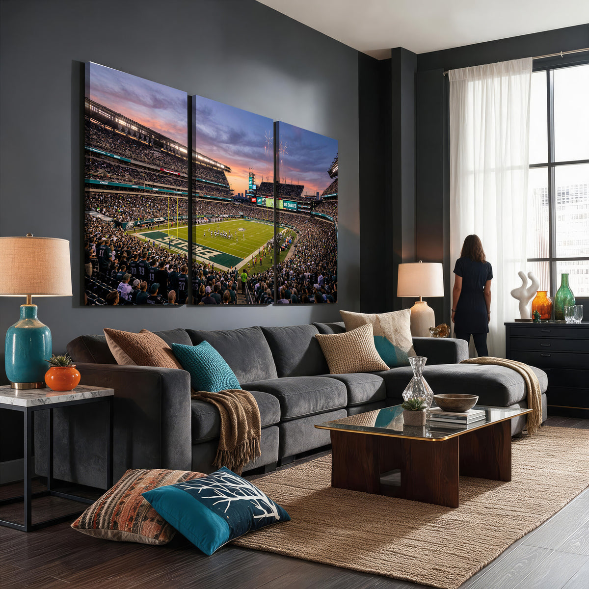 15549432-MGV-CV-36X24 - Stadium Wall Art Canvas Print