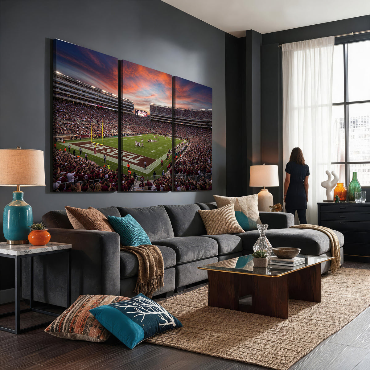 44328991-MGV-CV-36X24 - Stadium Wall Art Canvas Print