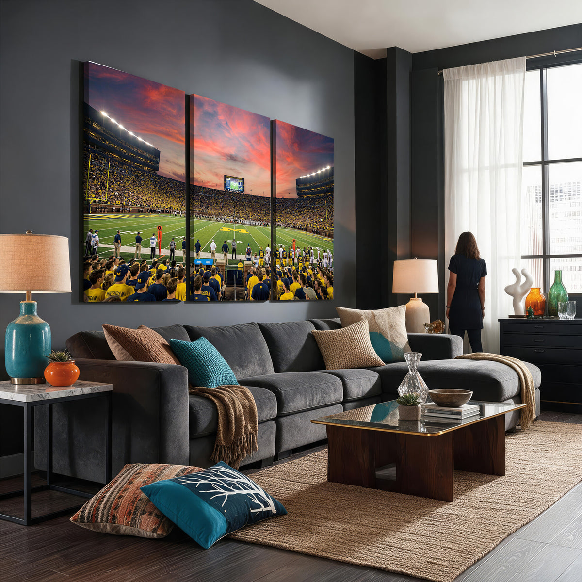 47185949-MGV-CV-36X24 - Stadium Wall Art Canvas Print