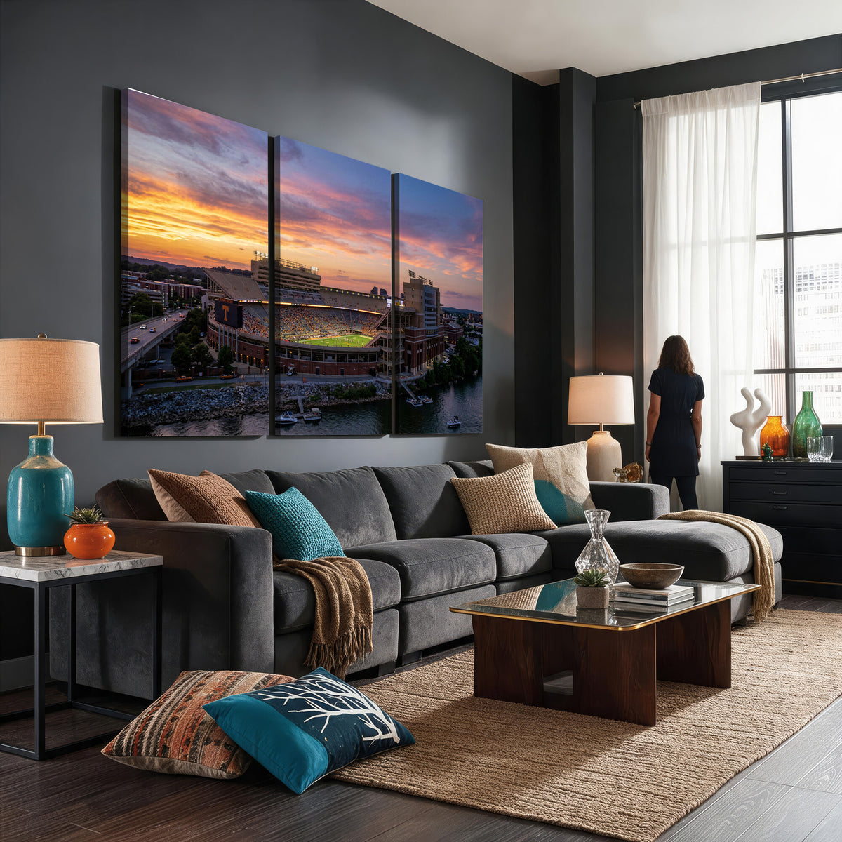 61093642-MGV-CV-36X24 - Stadium Wall Art Canvas Print