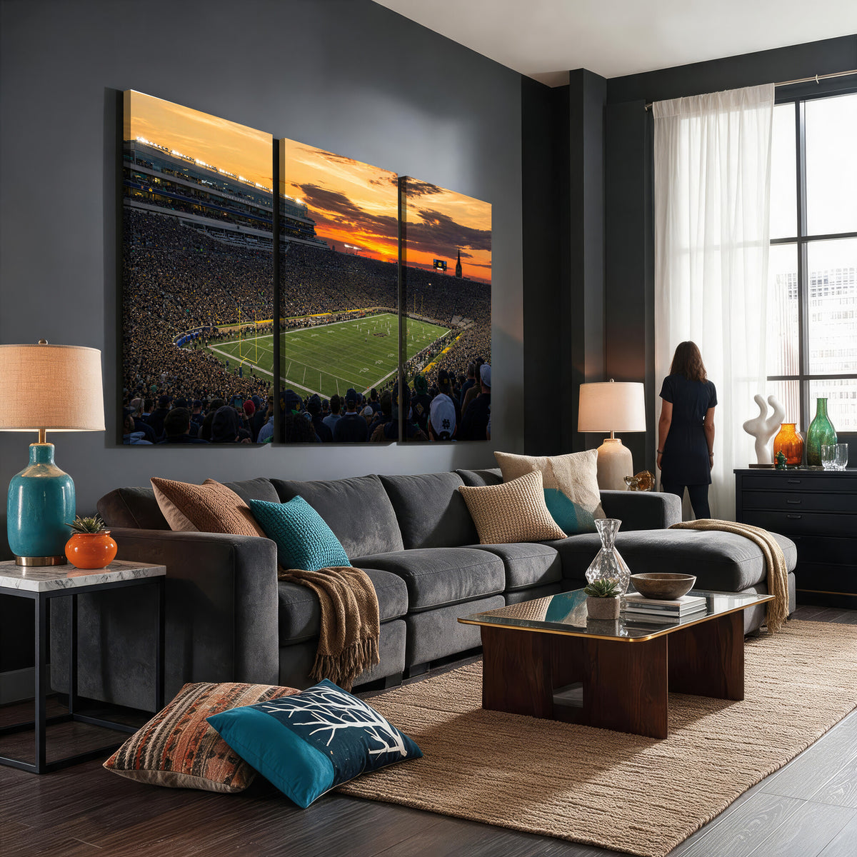 73585402-MGV-CV-36X24 - Stadium Wall Art Canvas Print
