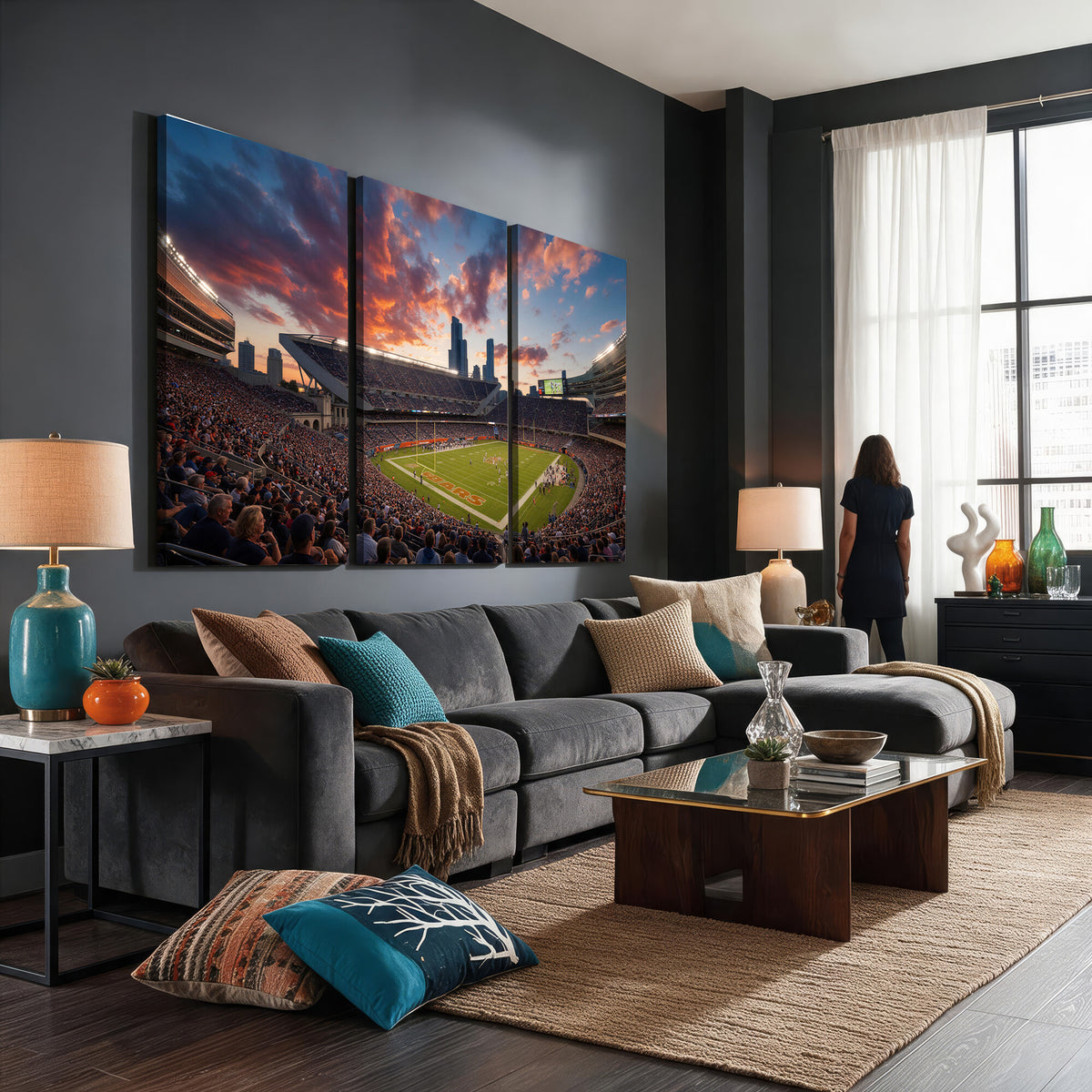 21104528-MGV-CV-36X24 - Stadium Wall Art Canvas Print
