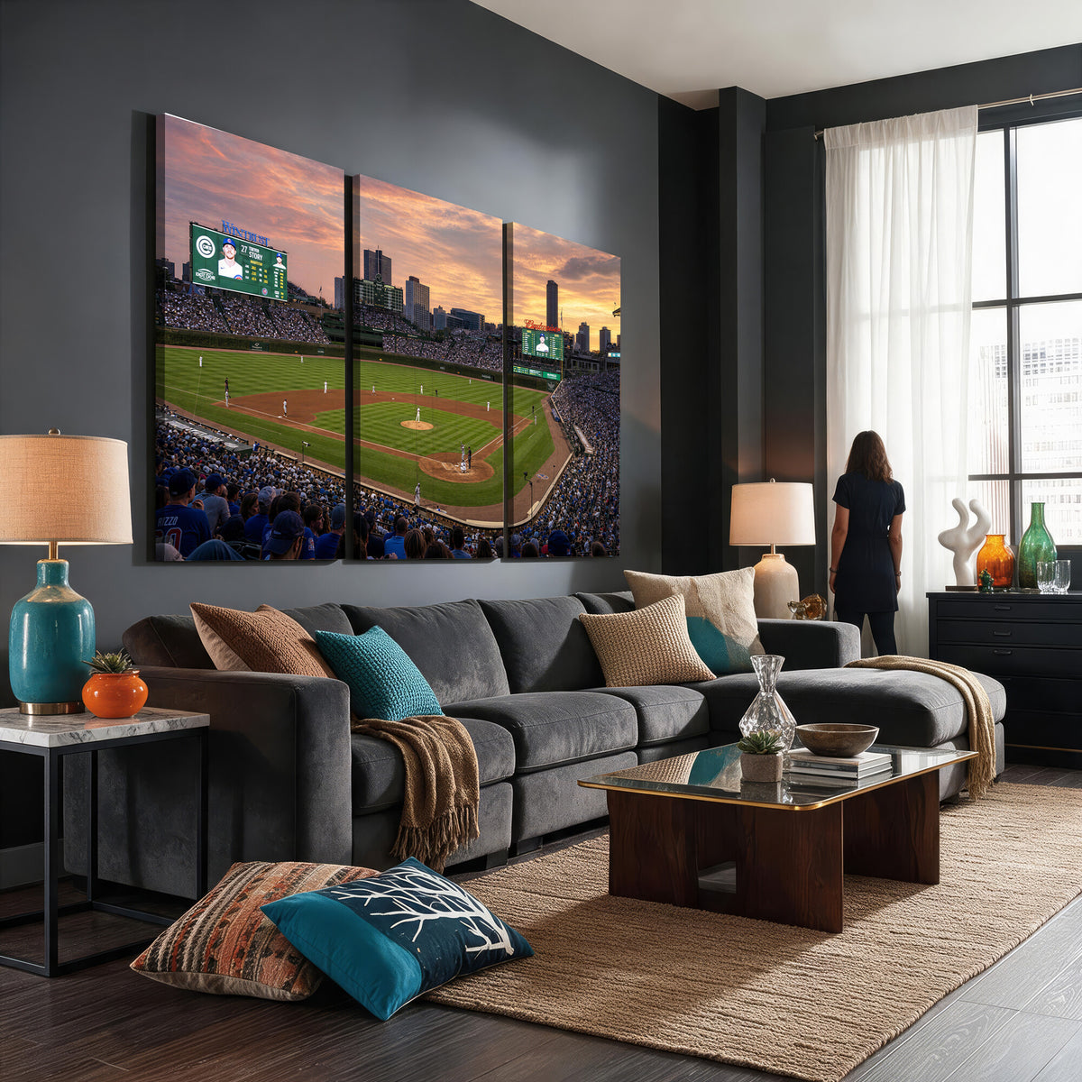 41641466-MGV-CV-36X24 - Stadium Wall Art Canvas Print
