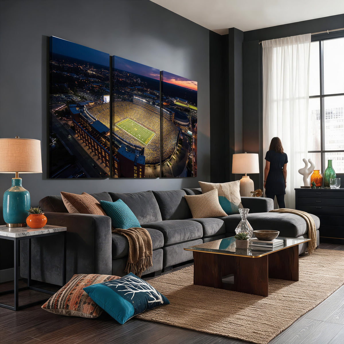 61127284-MGV-CV-36X24 - Stadium Wall Art Canvas Print