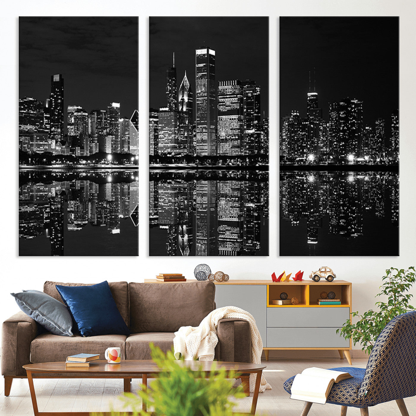 -Chicago Wall Art Canvas Print