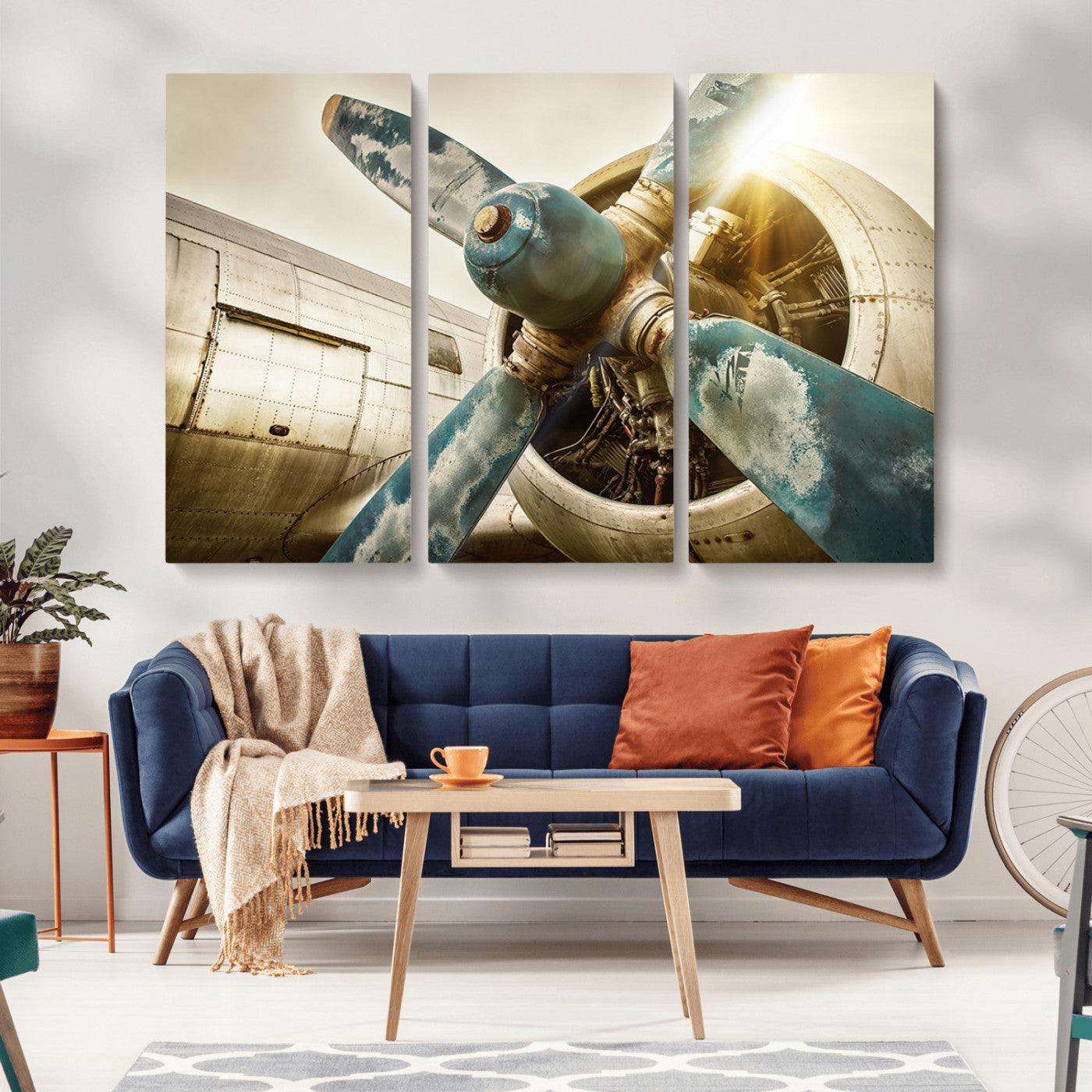 14106-MGV-CV-36X24-Vintage Airplane Canvas Print