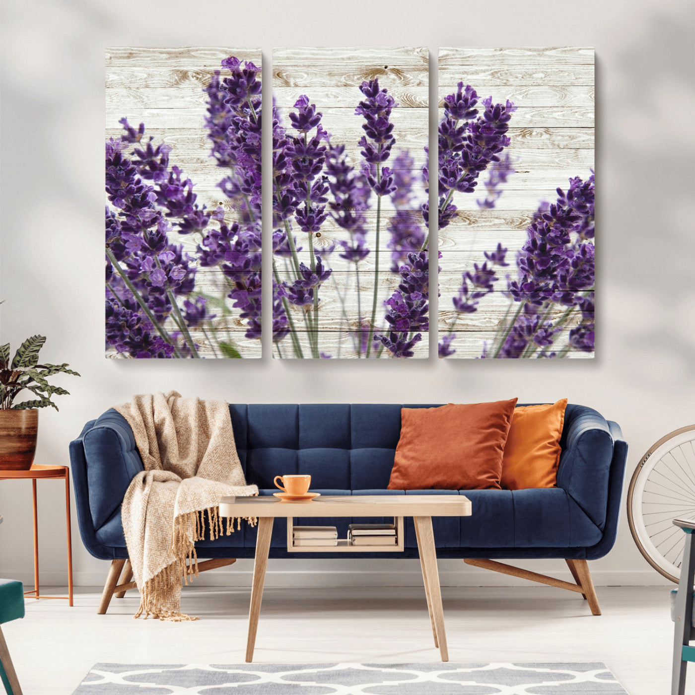 -Lavender Herb Wall Art Canvas Print
