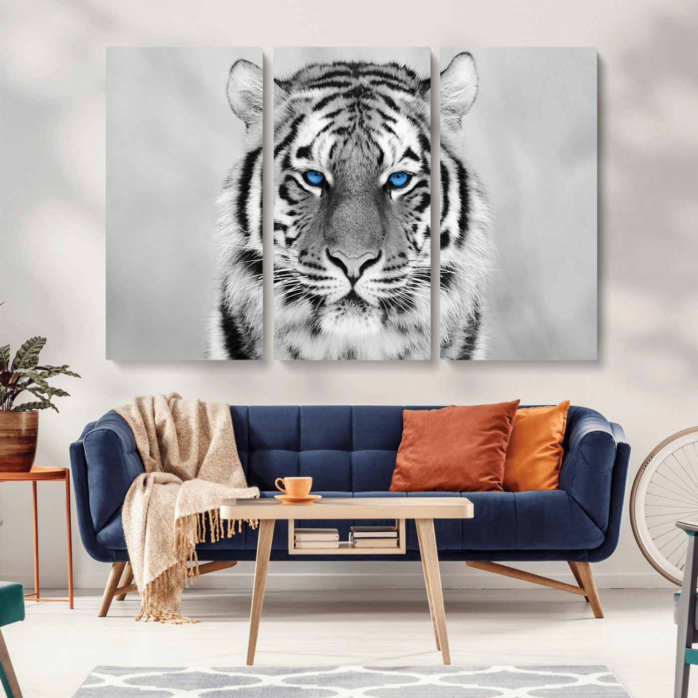 -Tiger Canvas Artwork Wall Art Print