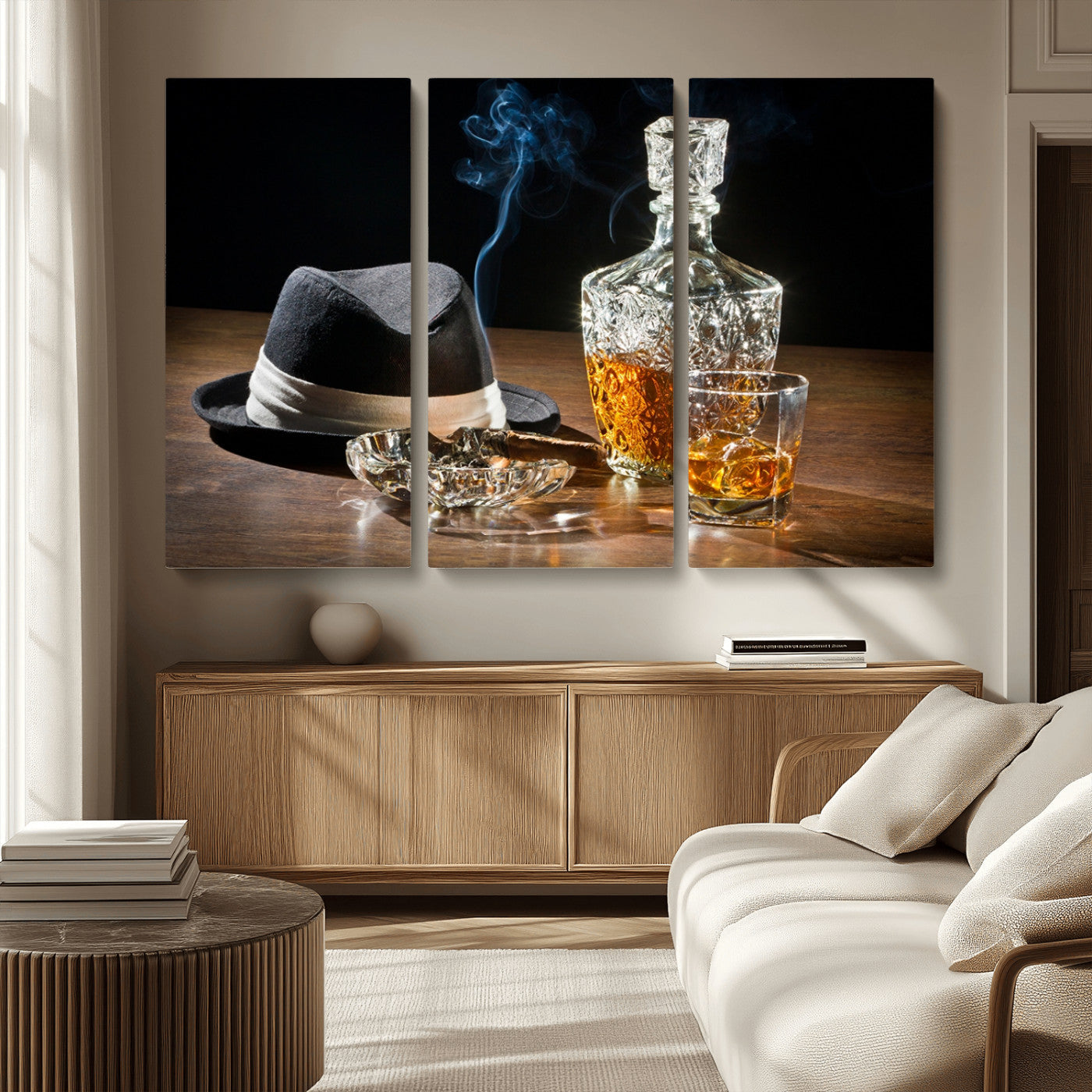 14629-MGV-CV-36X24-Extra Large Bourbon Decor Whiskey Wall Art Canvas Print