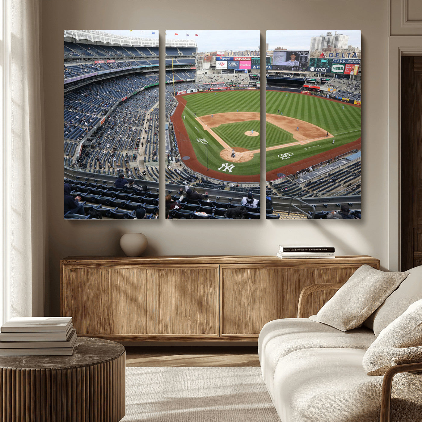 -New York Yankees Baseball Team Print - Yankee Stadium Wall Art Canvas Print