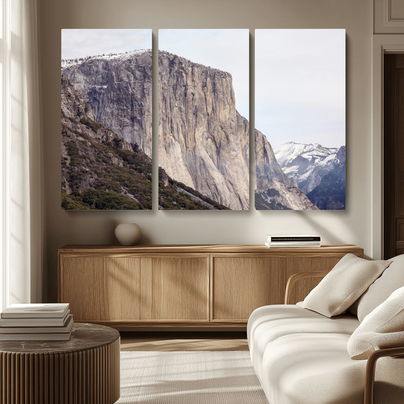 74506434-MGV-CV-36X24 - El Capitan Yosemite Mountain Wall Art – Yosemite Cliff Canvas Print, Rugged Terrain and Timeless Wilderness Decor for Office, Living Room or Cabin