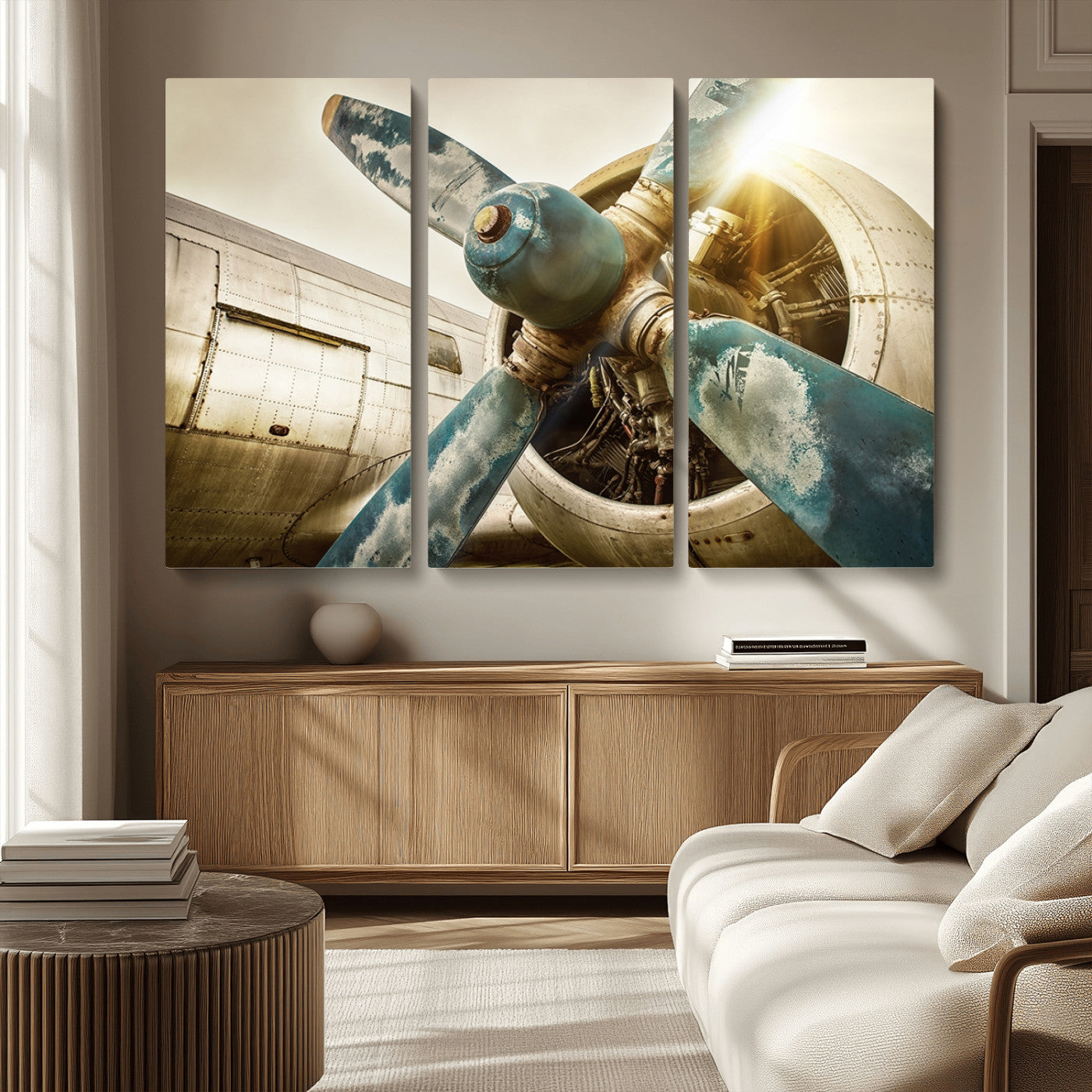 14106-MGV-CV-36X24-Vintage Airplane Canvas Print