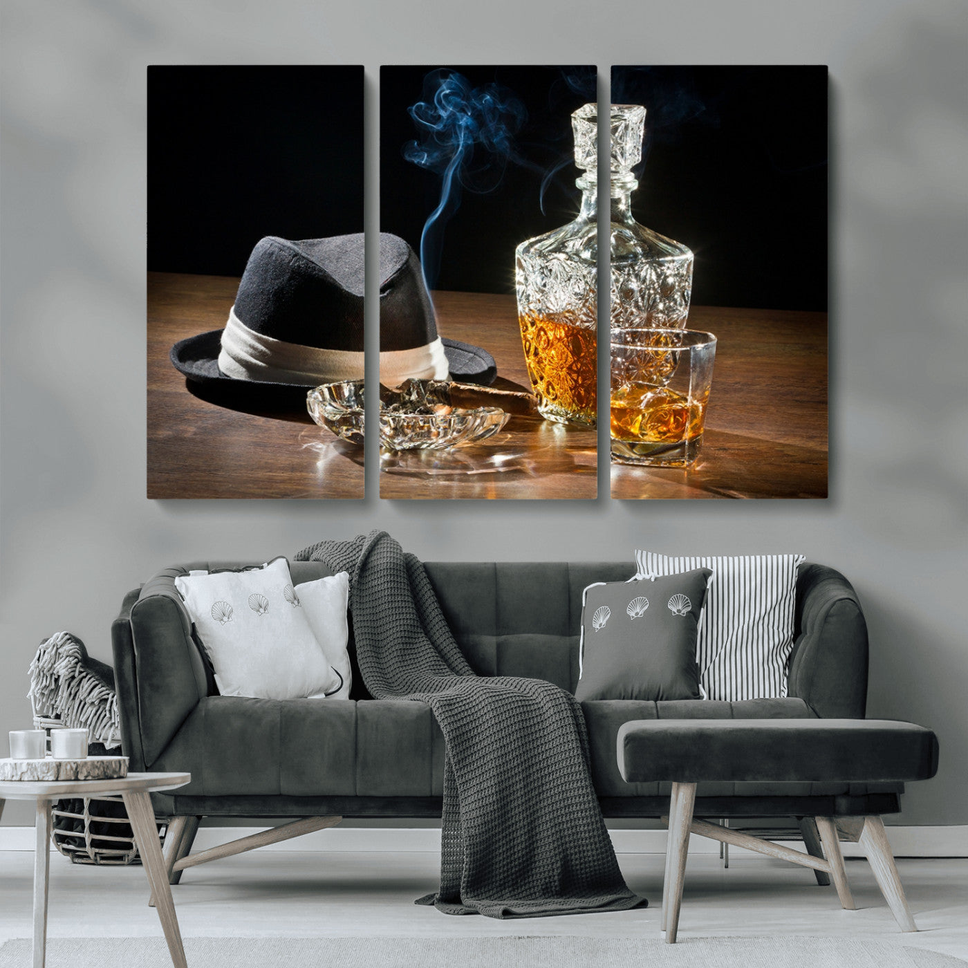 14629-MGV-CV-36X24-Extra Large Bourbon Decor Whiskey Wall Art Canvas Print