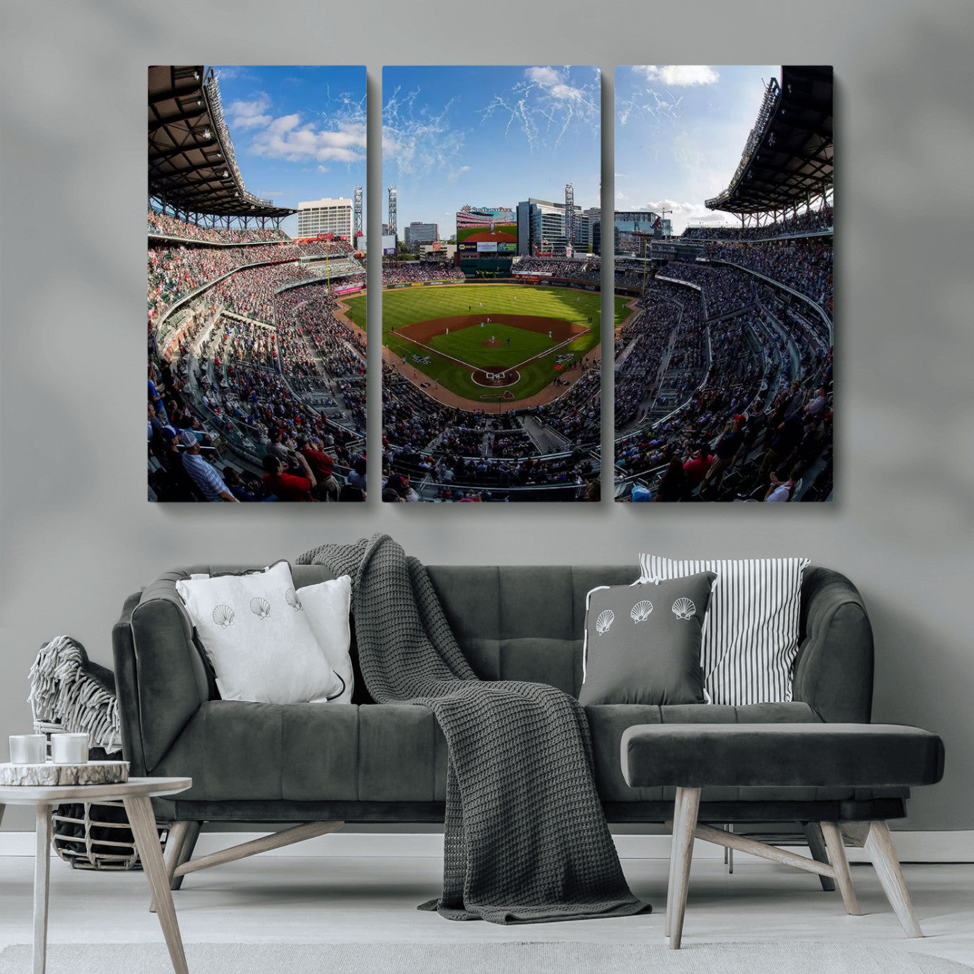 78608-MGV-CV-36X24-Truist Park Stadium Canvas Wall Art - Atlanta Braves Game Day Exclusive Decor