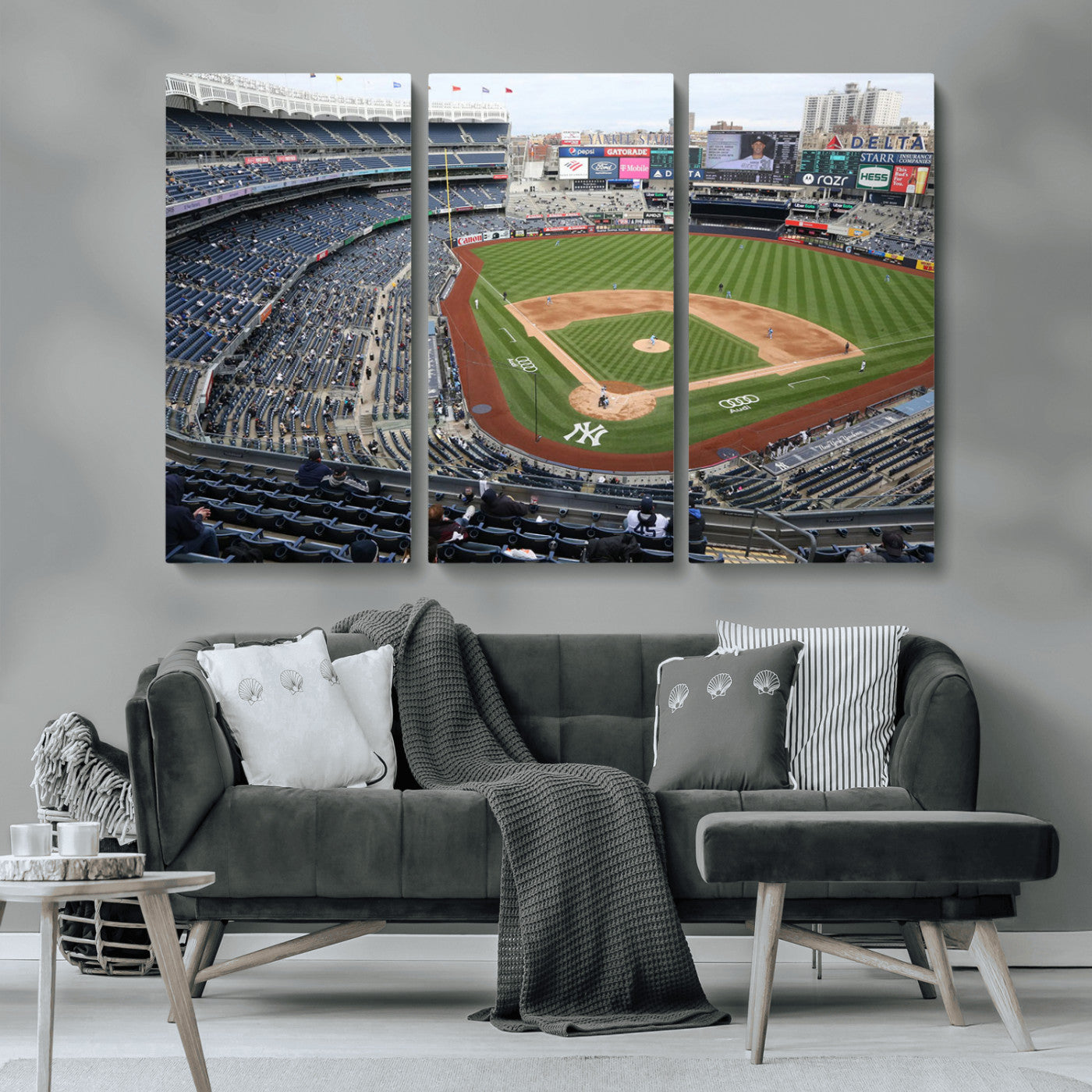 -New York Yankees Baseball Team Print - Yankee Stadium Wall Art Canvas Print