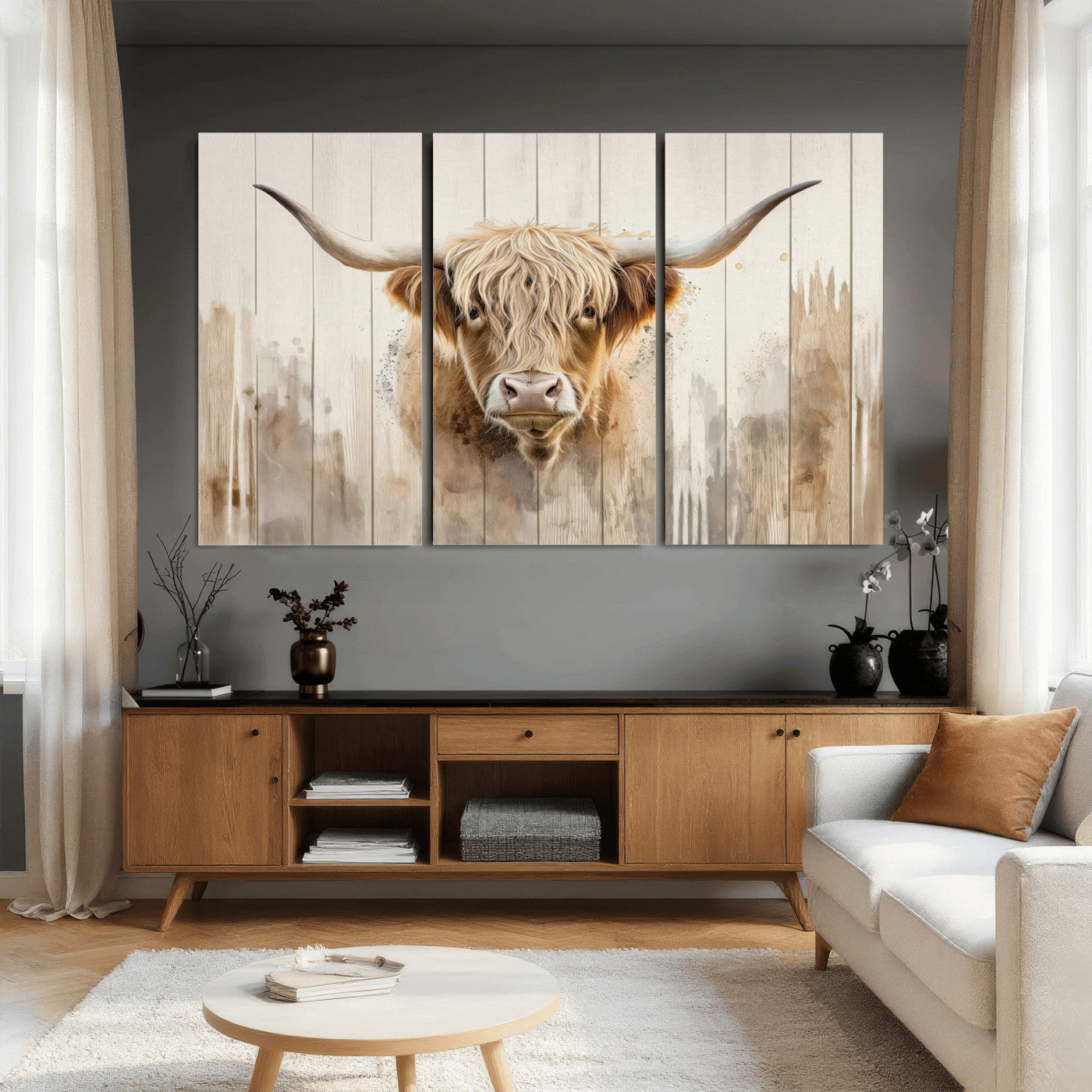 83059-MGV-CV-36X24 - Vibrant Autumn Landscape Canvas Wall Art - Fall Foliage and Mountain View Print for Home, Farmhouse, and Cozy Cabin Decor, Ready to Hang