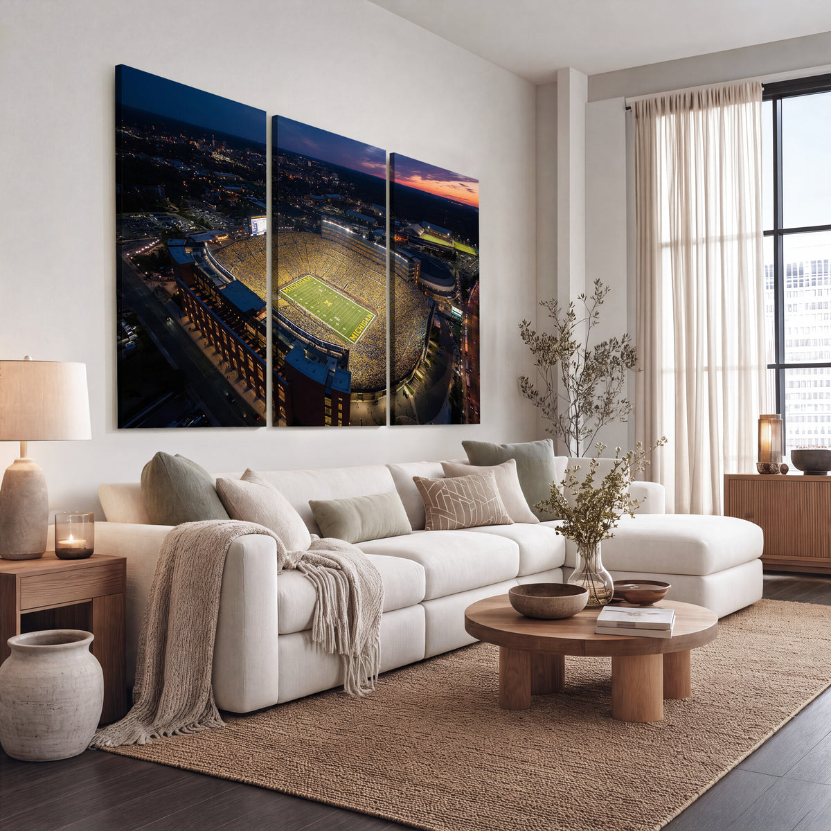 61127284-MGV-CV-36X24 - Stadium Wall Art Canvas Print