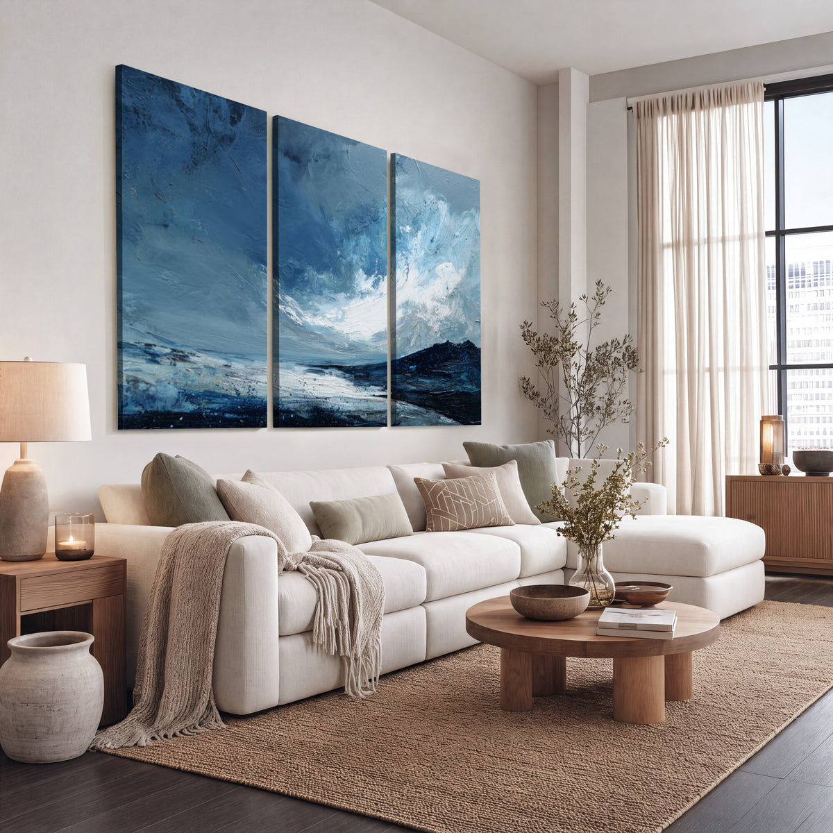 66685630-MGV-CV-36X24 - Extra Large Abstract Wall Art Canvas Print