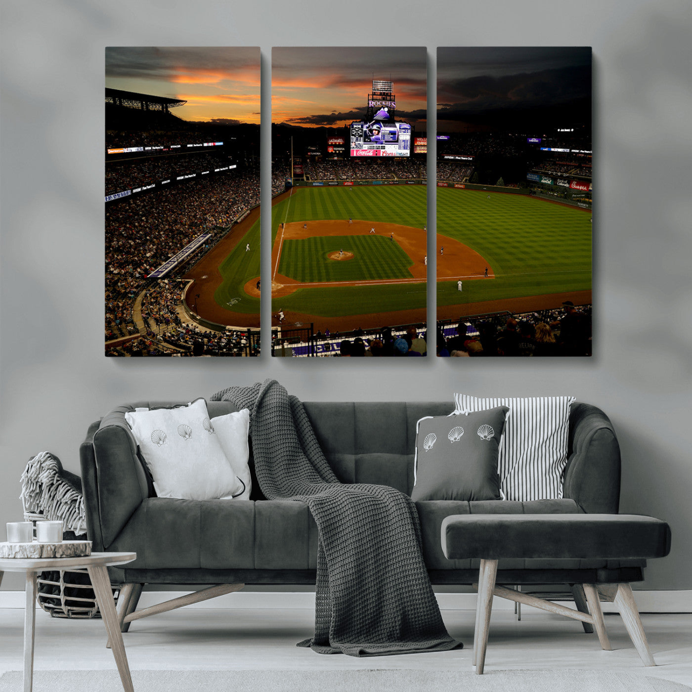 -Colorado Rockies Coors Field Wall Art Canvas Print - MLB Baseball Stadium
