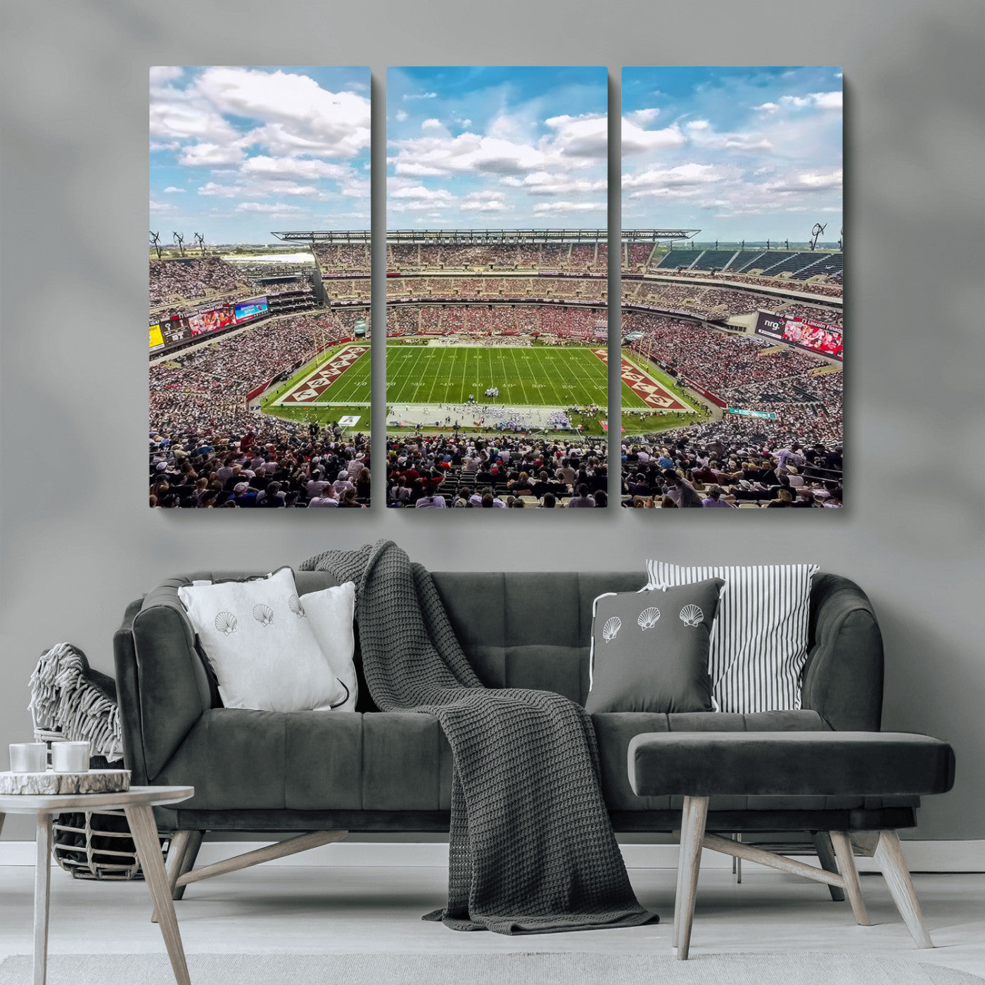 -The Temple University Owls Athletics Team Print - Philadelphia Lincoln Financial Field Stadium Wall