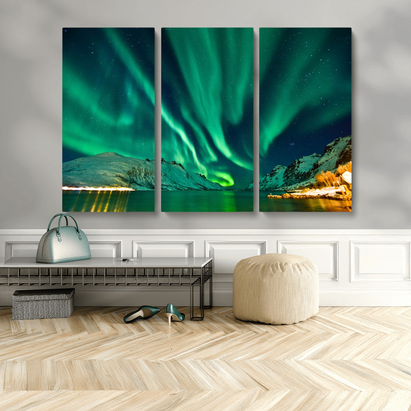 -Northern Lights Wall Art Canvas Print