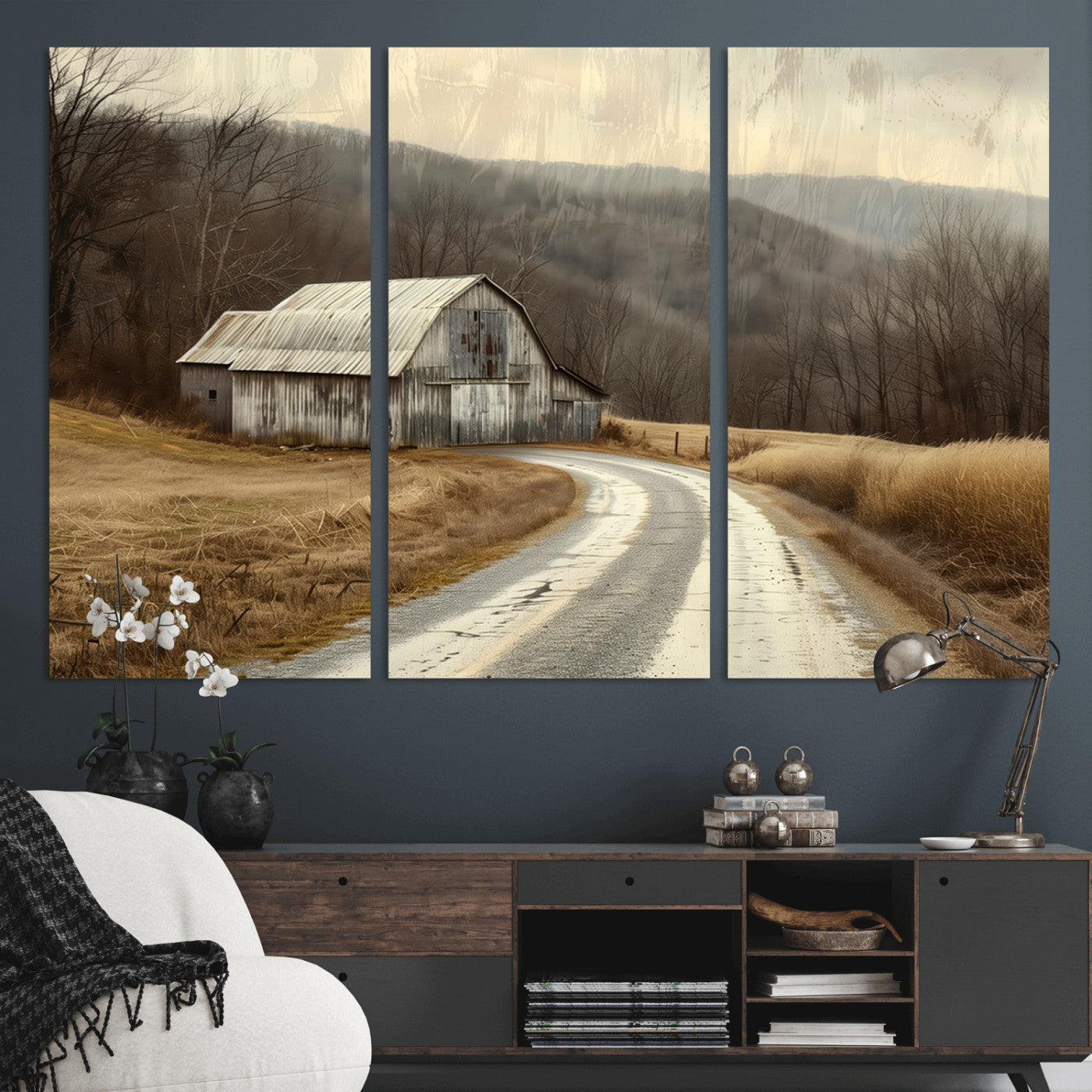 10376-MGV-CV-36X24-Vintage Barn for Farmhouse Wall Decor Canvas Print