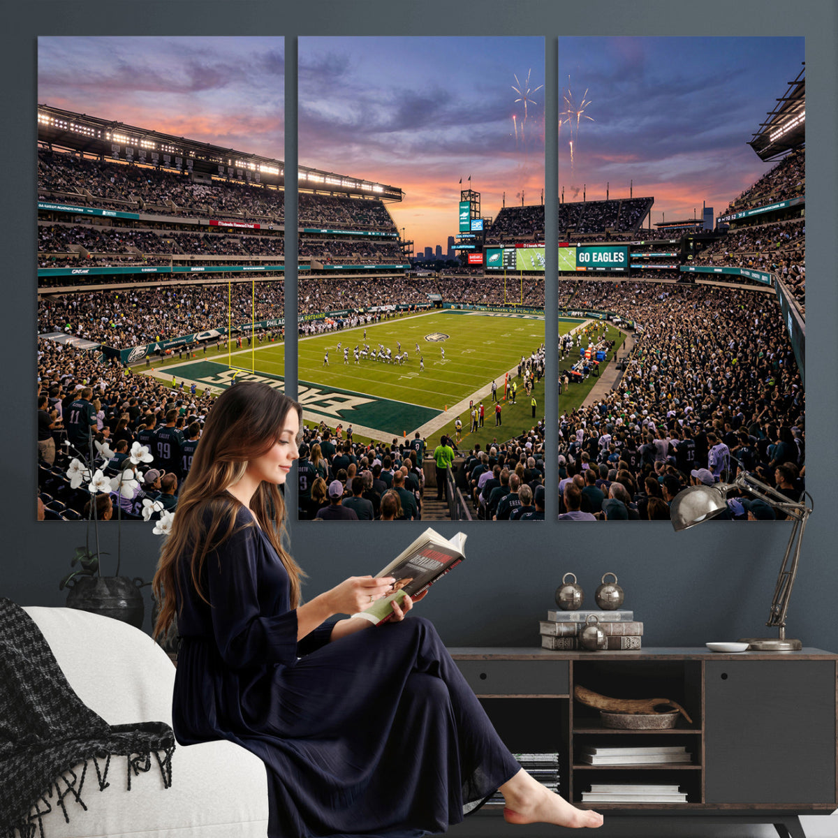 15549432-MGV-CV-36X24 - Stadium Wall Art Canvas Print