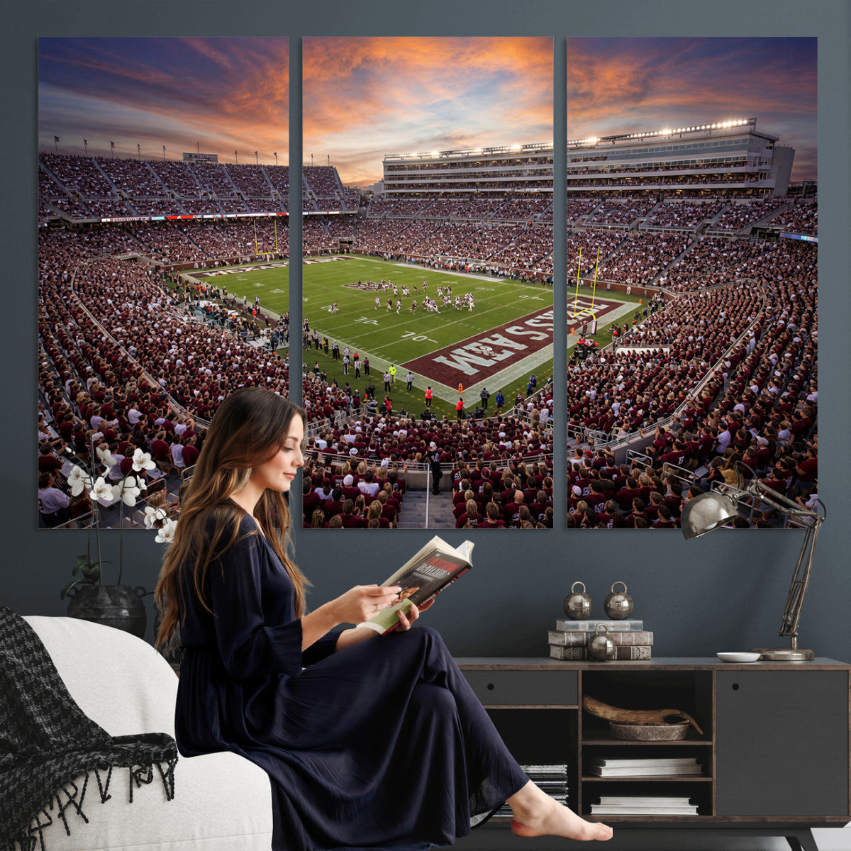 66624578-MGV-CV-36X24 - Stadium Wall Art Canvas Print