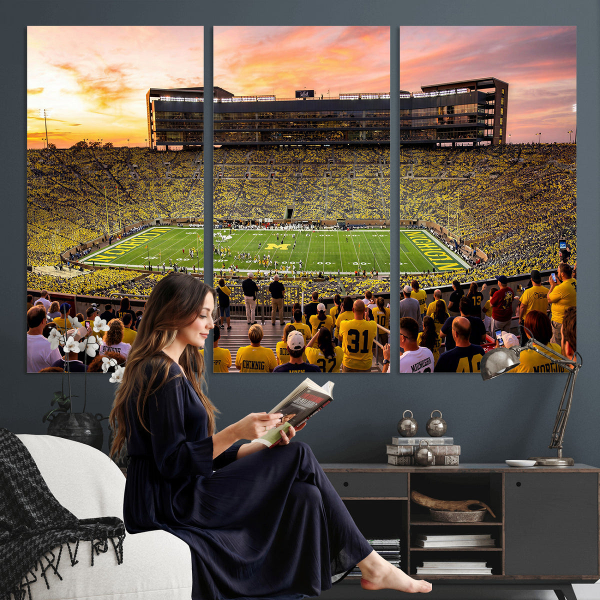 27265223-MGV-CV-36X24 - Stadium Wall Art Canvas Print