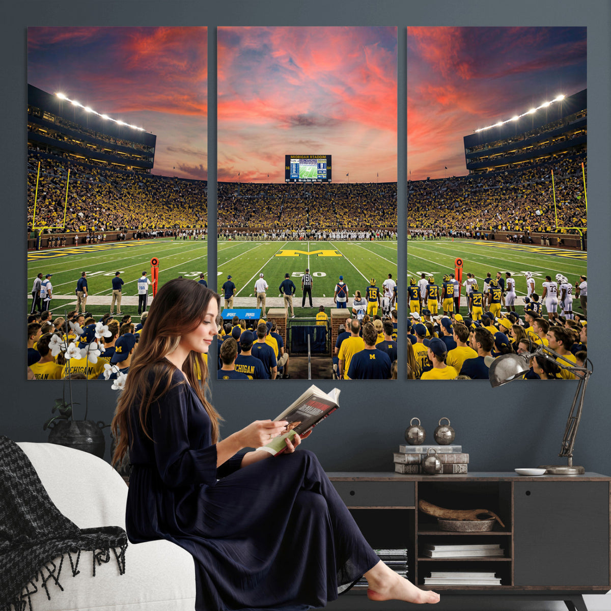 47185949-MGV-CV-36X24 - Stadium Wall Art Canvas Print