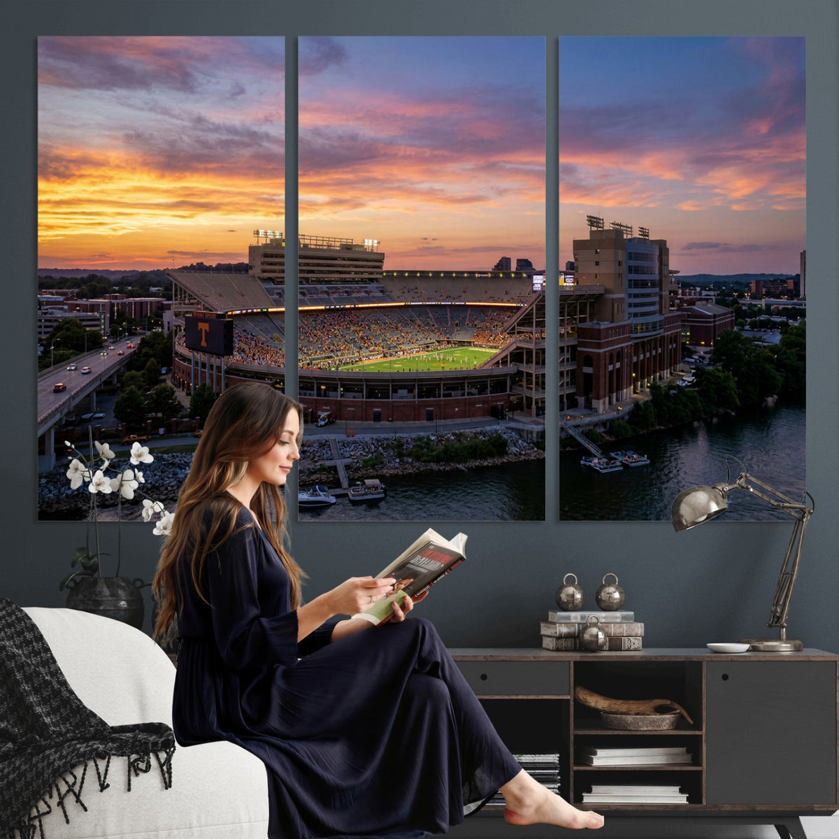 61093642-MGV-CV-36X24 - Stadium Wall Art Canvas Print