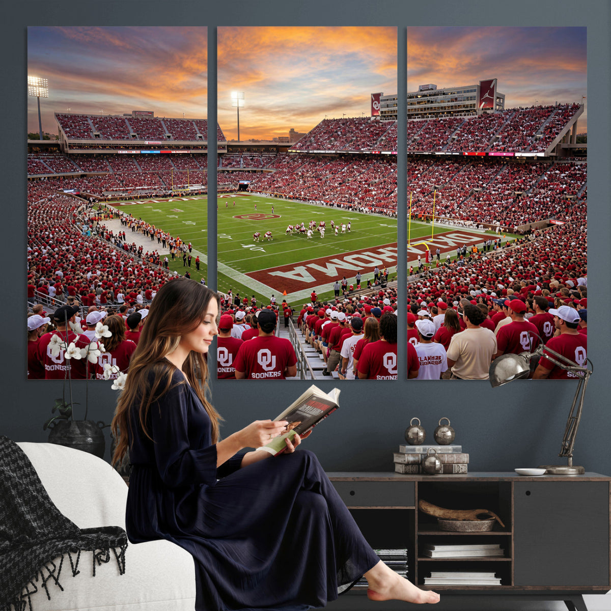92718741-MGV-CV-36X24 - Stadium Wall Art Canvas Print