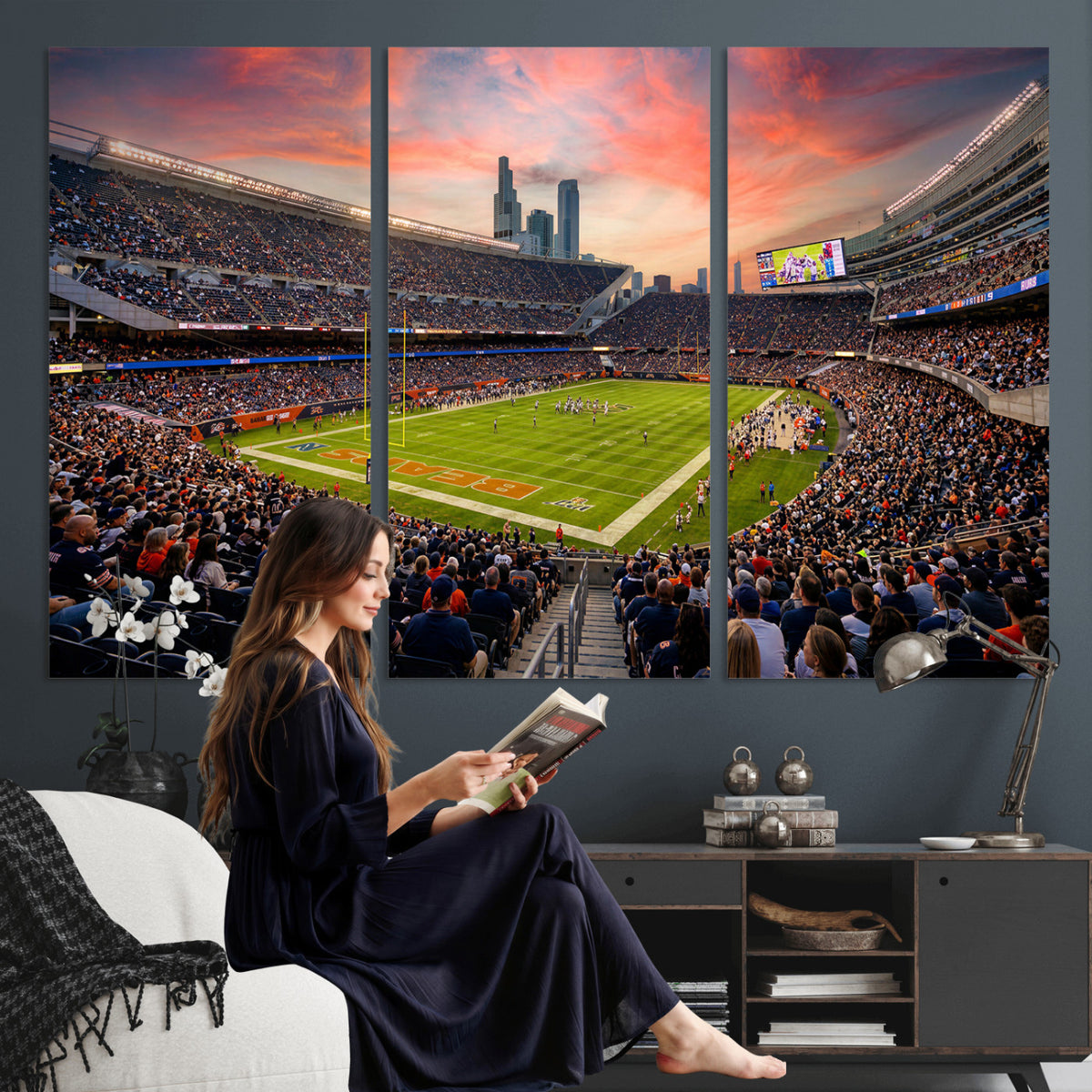 38873544-MGV-CV-36X24 - Stadium Wall Art Canvas Print