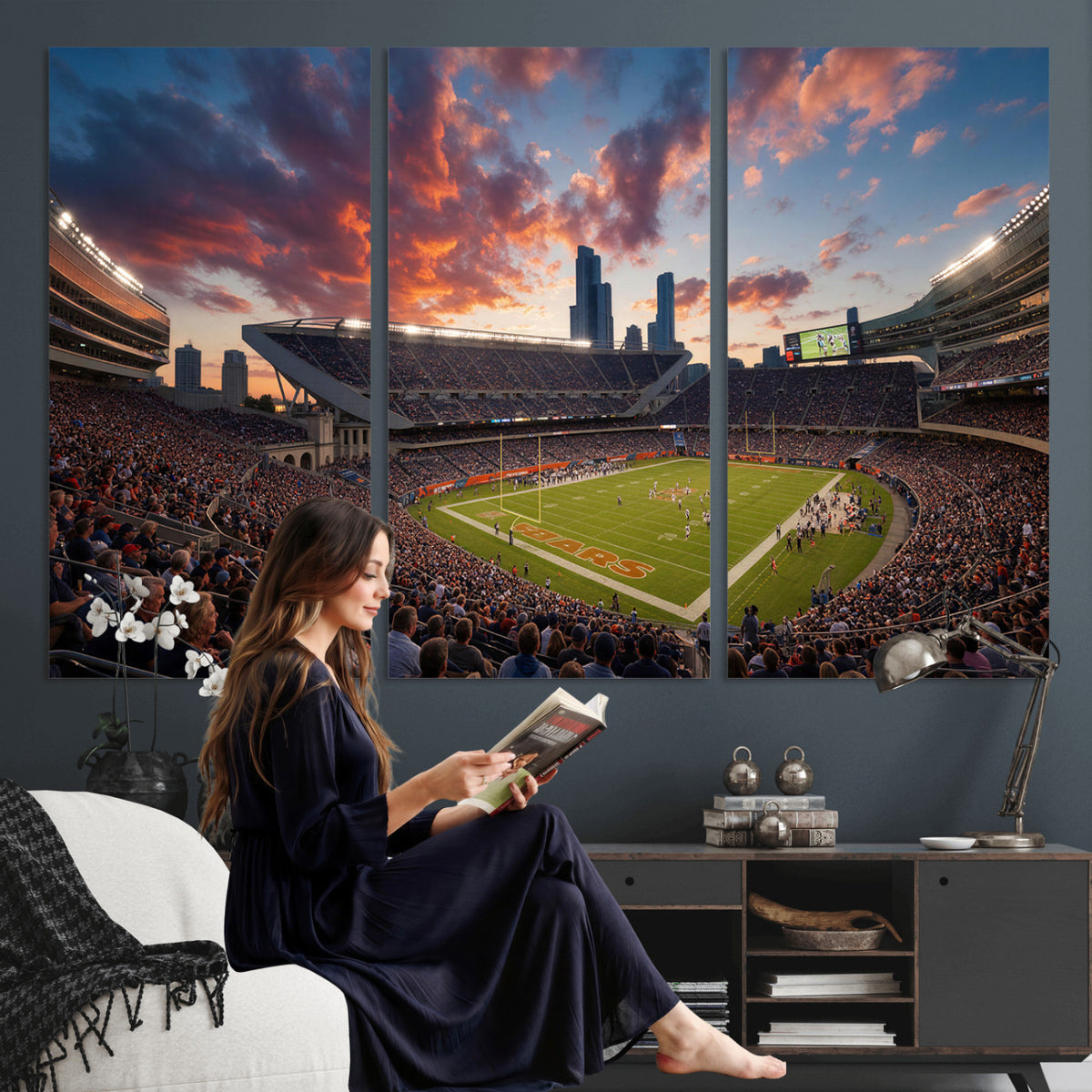 21104528-MGV-CV-36X24 - Stadium Wall Art Canvas Print