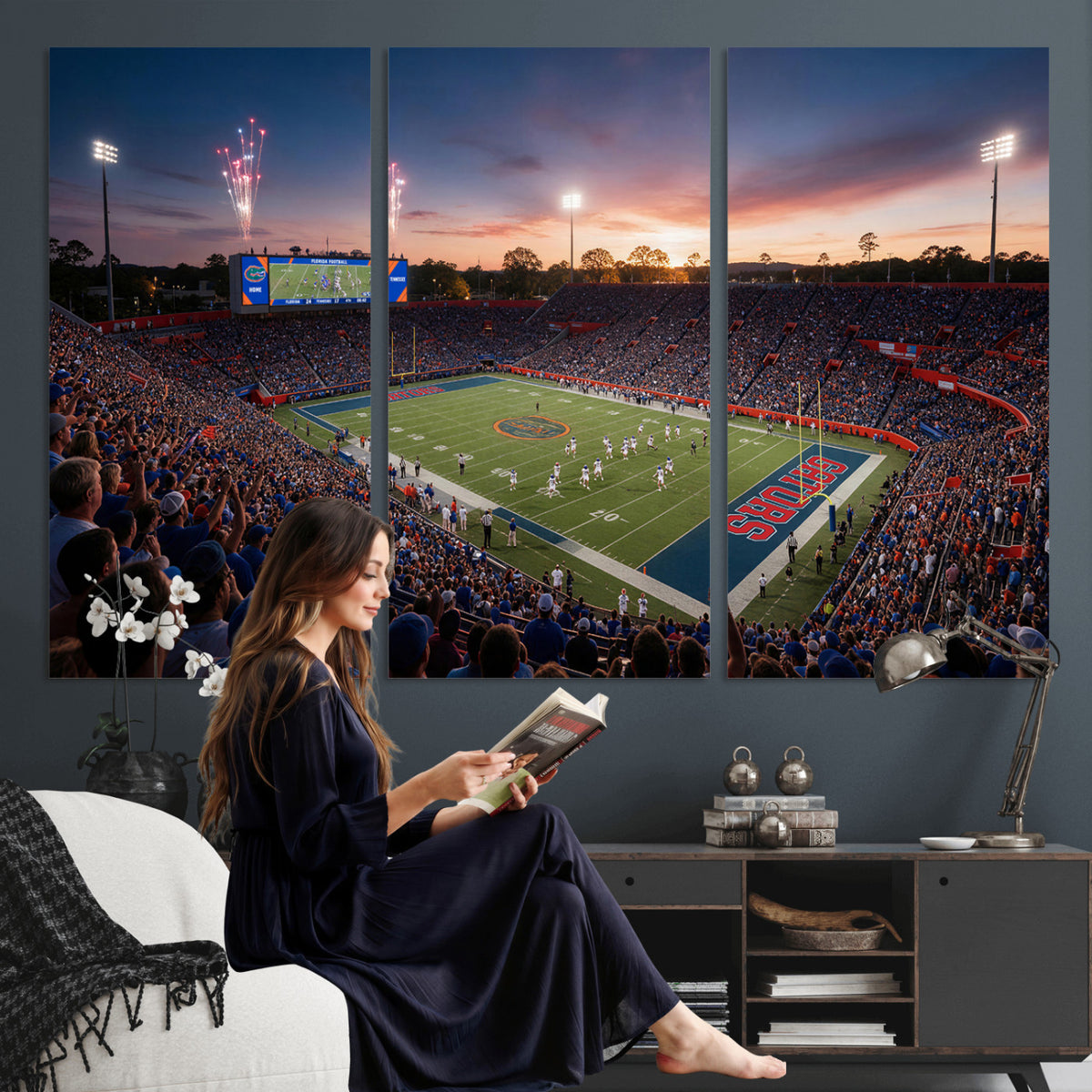 76151234-MGV-CV-36X24 - Stadium Wall Art Canvas Print