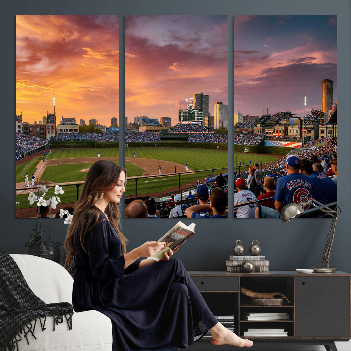 94073020-MGV-CV-36X24 - Stadium Wall Art Canvas Print