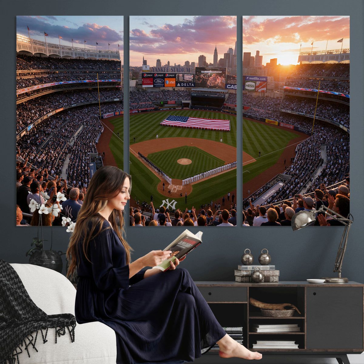 43632742-MGV-CV-36X24 - Stadium Wall Art Canvas Print